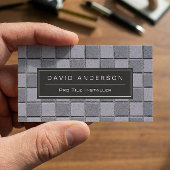 建築タイルインストーラスタイリッシュ簡単カスタマイズ 名刺