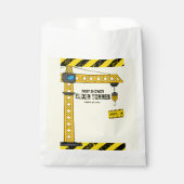 建築タワークレーンのベビーシャワー フェイバーバッグ (正面)