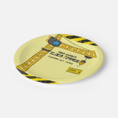 建築タワークレーンのベビーシャワー ペーパープレート (アングル)