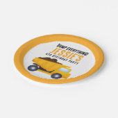 建築ダンパートラック誕生日 ペーパープレート (アングル)