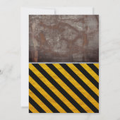 建築ダンプトラックセメントミキサーボーイズ誕生日 招待状 (裏面)