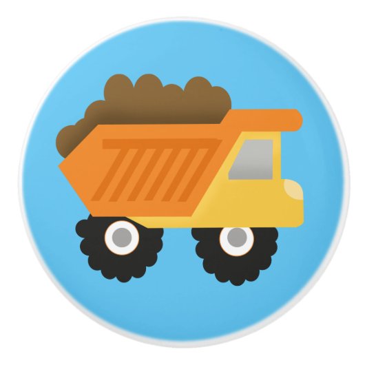 建築ダンプトラックセラミックノブドロワプル セラミックノブ (正面)