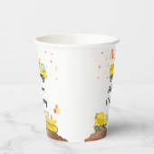 建築ダンプトラックディガーボーイ誕生日 紙コップ (左)