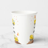 建築ダンプトラックディガーボーイ誕生日 紙コップ (右)