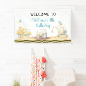 建築ダンプトラックディガー誕生日 横断幕 (インサイチュ)