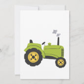 建築ダンプトラックパーティーボーイ誕生日 招待状 (裏面)