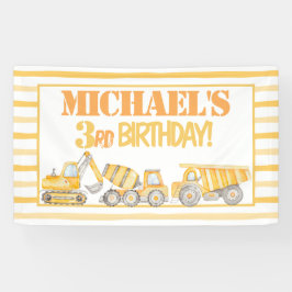 建築ダンプトラックパーティー背景 横断幕