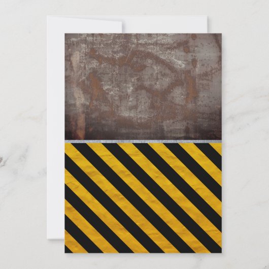 建築ダンプトラックボーイズファースト誕生日 招待状 (裏面)