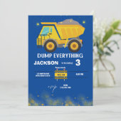 建築ダンプトラックボーイズ海軍バースデーパーティー 招待状 (スタンド正面)