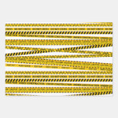 建築ダンプトラックボーイベビーシャワー誕生日 ラッピングペーパーシート (正面)