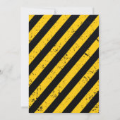 建築ダンプトラック子供の誕生日パーティー 招待状 (裏面)