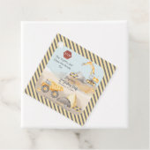 建築ダンプトラック少年の誕生日パーティー フェイバータグ (インサイチュ)