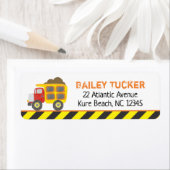 建築ダンプトラック差出人住所 ラベル (インサイチュ)