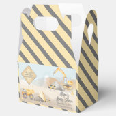 建築ダンプトラック男の子ベビーシャワー フェイバーボックス (オープン)