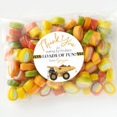 建築ダンプトラック誕生日ありがとう好意 ラウンドシール