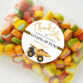 建築ダンプトラック誕生日ありがとう好意 ラウンドシール