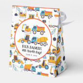 建築ダンプトラック誕生日サンキューオレンジ フェイバーボックス (裏面サイド)