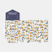 建築ダンプトラック誕生日サンキューダーク フェイバーボックス (折り畳みなし)