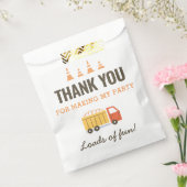 建築ダンプトラック誕生日パーティー フェイバーバッグ (封をした状態)