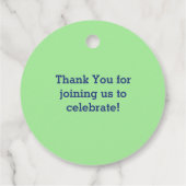 建築ダンプトラック赤ちゃんシャワーボーイ フェイバータグ (裏面)