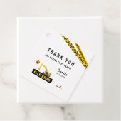 建築ダンプトラック車の誕生日ギフト フェイバータグ (インサイチュ)