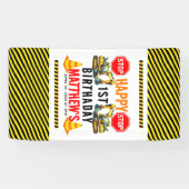 建築ダンプトラック1st誕生日パーティー 横断幕 (横)