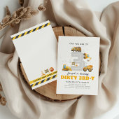 建築ダーティ3rdy誕生日パーティーの招待 招待状