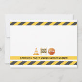 建築ダーティ3rdy誕生日フォト招待状 招待状 (裏面)