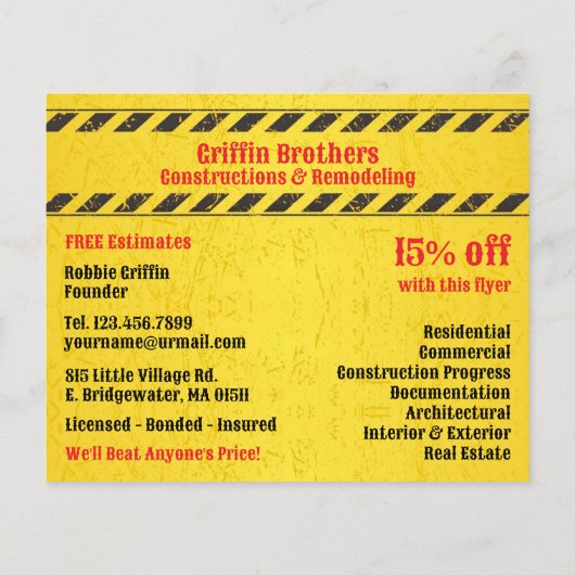 建築チラシ チラシ (裏面)