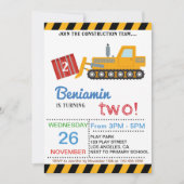 建築チーム誕生パーティーに参加する 招待状 (正面)