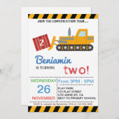 建築チーム誕生パーティーに参加する 招待状 (正面/裏面)