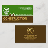 建築ツリーバルブビル縁どダー請負業者 名刺 (正面/裏面)