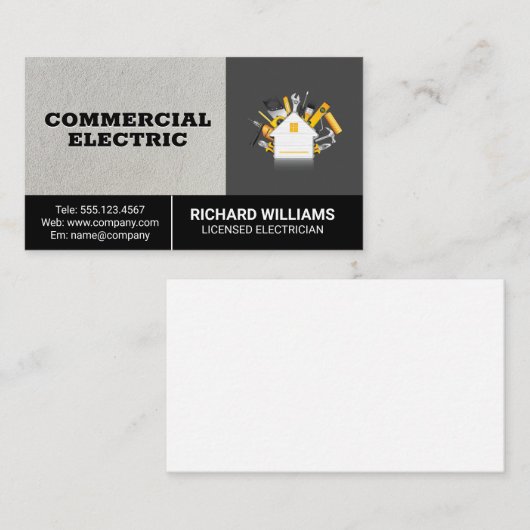 建築ツールとホーム修復 名刺 (正面/裏面)