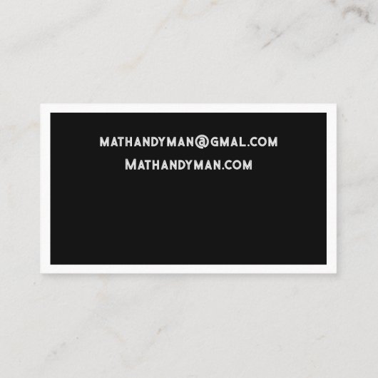 建築ツールの便利屋 名刺 (裏面)