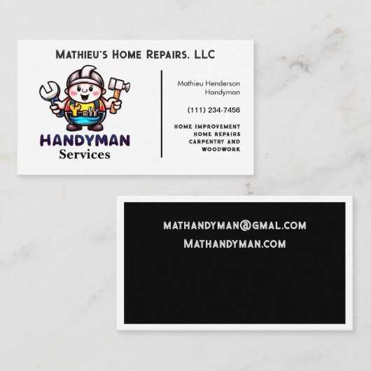 建築ツールの便利屋 名刺 (正面/裏面)