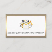 建築ツールの提供 | 大工 | ウッド 名刺 (裏面)