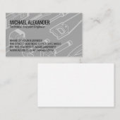 建築ツールの背景 名刺 (正面/裏面)