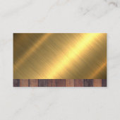 建築ツールアイコン |木材メタル背景 名刺 (裏面)