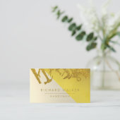 建築ツールハンディマン金ゴールドブラックビジネスCa 名刺 (スタンド正面)