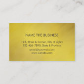 建築ツールハンディマン金ゴールドブラックビジネスCa 名刺 (裏面)