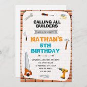 建築ツールパーティの招待状 招待状 (正面/裏面)