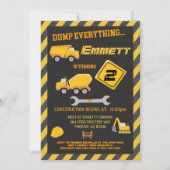 建築ツールボーイ誕生日パーティーの招待 招待状 (正面)