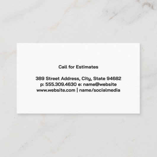 建築ツールロゴ |建物材料 名刺 (裏面)