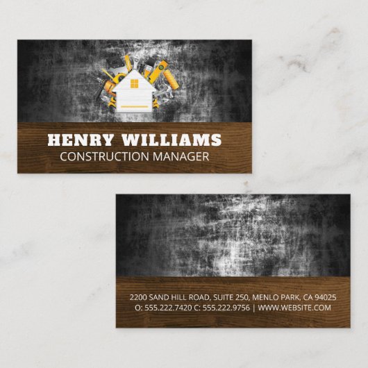 建築ツール付き住宅 名刺 (正面/裏面)