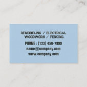 建築ツール改修修理便利屋 名刺 (裏面)