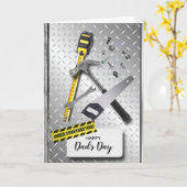 建築ツール父のデイカード カード (黄色い花)