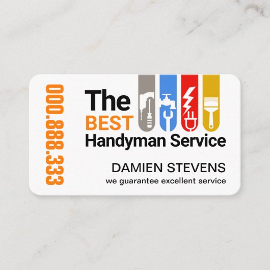 建築ツール]タブ[ホーム修復] 名刺 (正面)