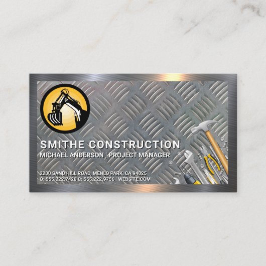 建築ツール |メタル縁ど |鉄鋼 名刺 (正面)