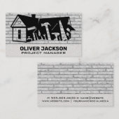 建築ツール | レンガ壁 | ビルダー 名刺 (正面/裏面)