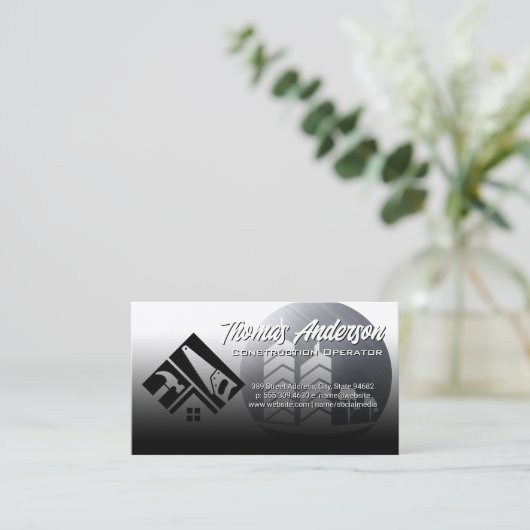 建築ツール |商用建物 名刺 (スタンド正面)